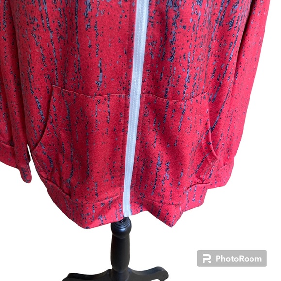 ETCYY Women's Color Block Hoodie Long Sleeve Casual Drawstring Full Zip Sz L - Picture 7 of 10